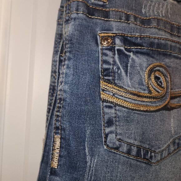 SEVEN7 Brand Slim Boot Cut Jeans Size 6 Cowgirl Style - Picture 5 of 13